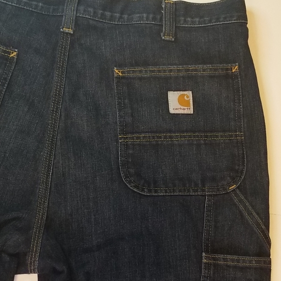 Carhartt Other - Carhartt Mens Carpenter Relaxed Fit Dark Denim Blue Jeans Pants Size 38x32 (271)